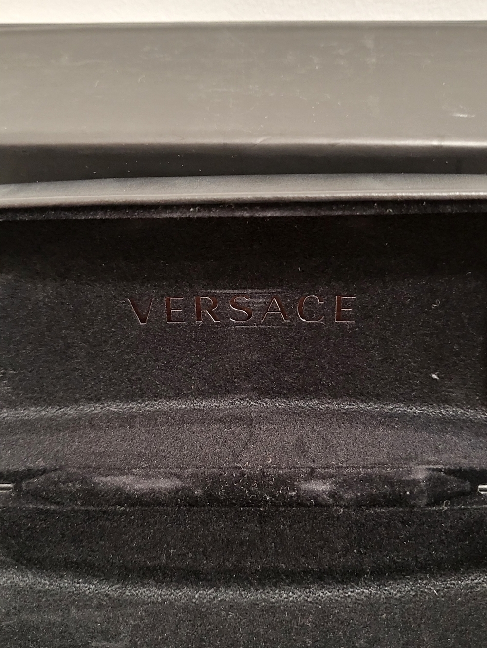 Versace Gold and Brown Designer Slim Temple Eyeglasses - Picture 11 of 12
